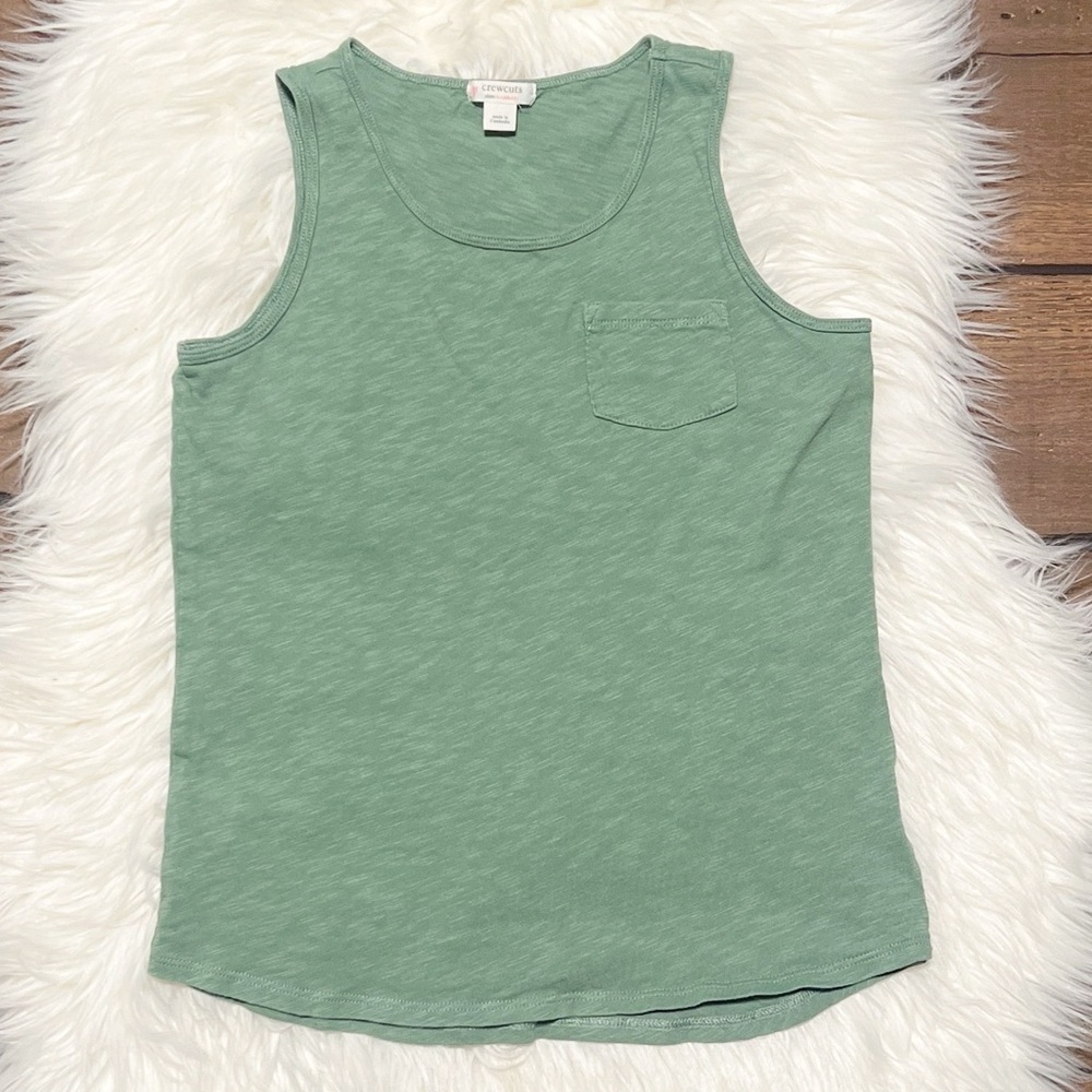 Like New Crewcuts Sage Green Sleeveless Top
